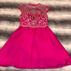 NWOT hot pink homecoming dress